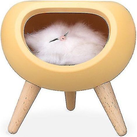 Veilleuse, lampe LED en bois pour cabane, éclairage d'ambiance, chargement USB, tactile, décoration de chambre maximale (1/4)