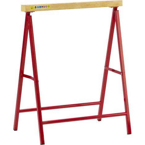 Tréteau pliant bois et métal - 60 cm