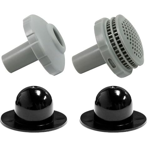 25022E Poolwasser - Anschluss-Set passend für Intex, mit Sieb, Endkappe und Stopfen mit 3,2 cm Anschlussstücken (1/5)