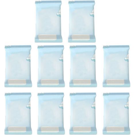 1 Pack of 10 Soft Non-Woven Baby Wipes, Cleansing and Moisturizing for Newborns, Practical to Carry (1/5)