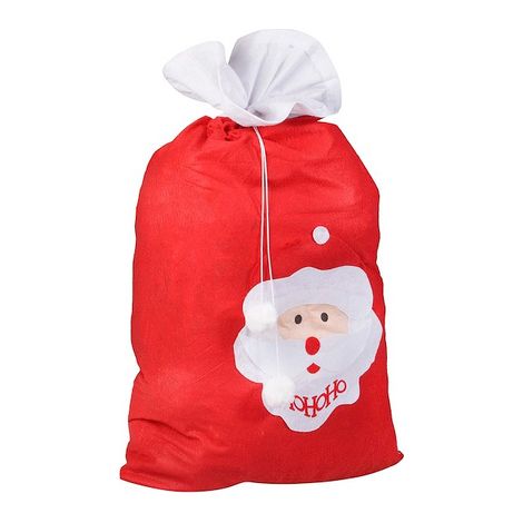 Bolsa de regalos de Santa Claus debajo del árbol de Navidad (1/5)