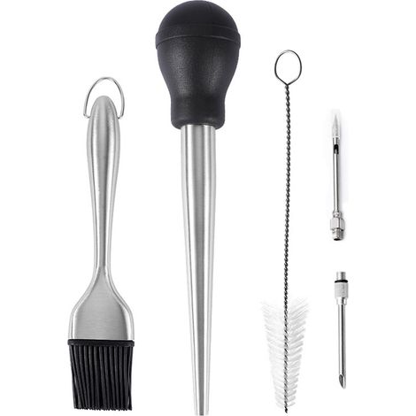 Seringue et brosse pour injecteur de marinade pour un nettoyage facile (1/5)
