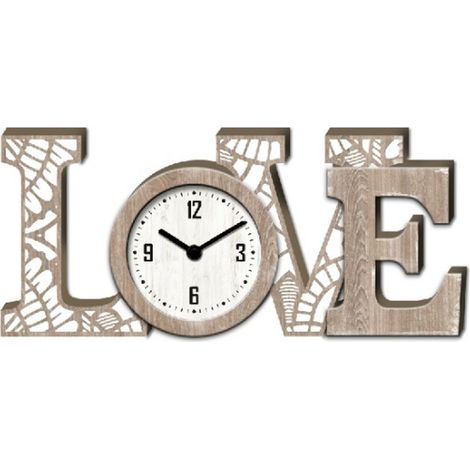 27cm Table Clock for Living Room/Hallway/Dining Room - Metal - L4 x W27 x H12 cm