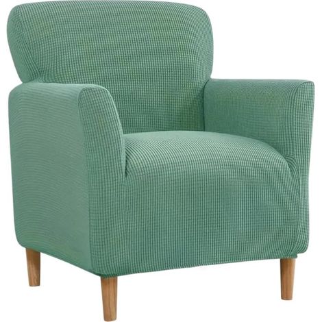 Funda elástica para sofá, extraíble y lavable - verde (1/5)