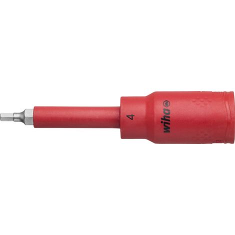 Wiha Inserto de llave de vaso aislado de hexágono exterior de 1/2" (43100)