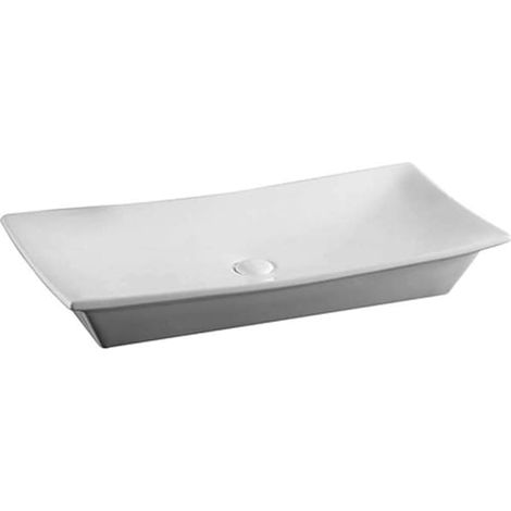 LAVABO DI APPOGGIO Mod LA24 Sanitari Ceramica LINPHA 80x39.5 Lavandino Bianco