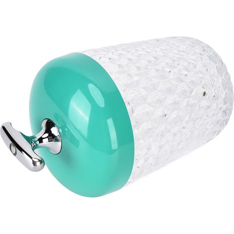 Lampe de table LED en cristal, 3 couleurs, intensité variable, rechargeable par USB, veilleuse, lampe de chevet, décoration intérieure, verte (1/5)