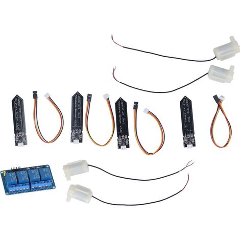 Kit d'irrigation automatique avec système d'arrosage automatique et relais à 4 voies pour plantes en pot de jardin (1/5)