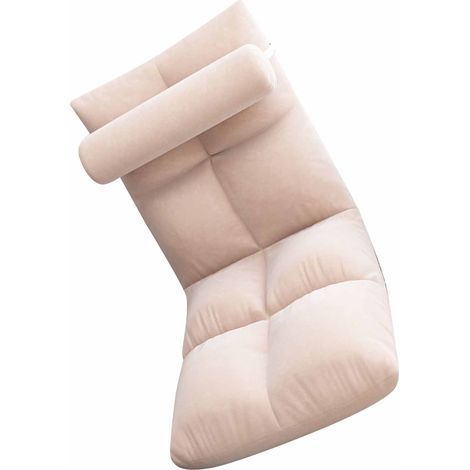 Tatami-Pouf, Schlafsessel, niedliches Sofa für ein Einzelzimmer mit Erkerfenster, Klappstuhl, zartrosa (1/5)