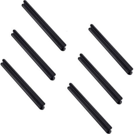 [JAMAIS UTILISÉ] Lot de 6 poignées de porte d'armoire de cuisine de 180 mm de long (trou central de 160 mm), Poignées de tiroir de cuisine, poignées de porte d'armoire, poignées de porte de placard (1/4)