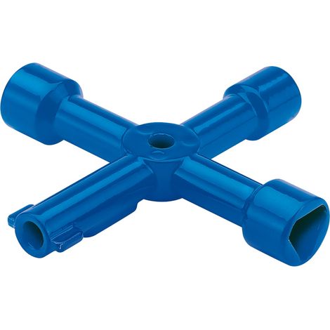 Draper 65393 4-Way Utility Service Key for Plumbing and Maintenance (1/5)