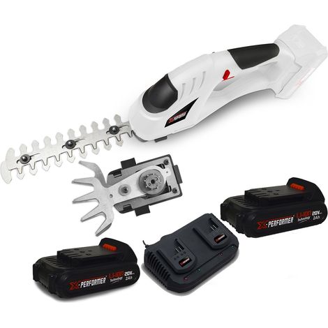 Cisaille de jardin Portative - Sculpteur de haies 2 EN 1 20V Xperformer XPCSTH20LI - 2 Batteries 2Ah et DOUBLE chargeur (1/4)