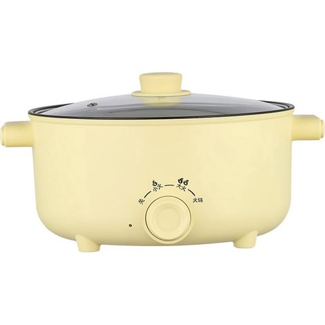 Casserole électrique chauffage rapide mini cuiseur réglable température fiche AU 220V pour cuisine maison marmite seule S 22cm (1/5)