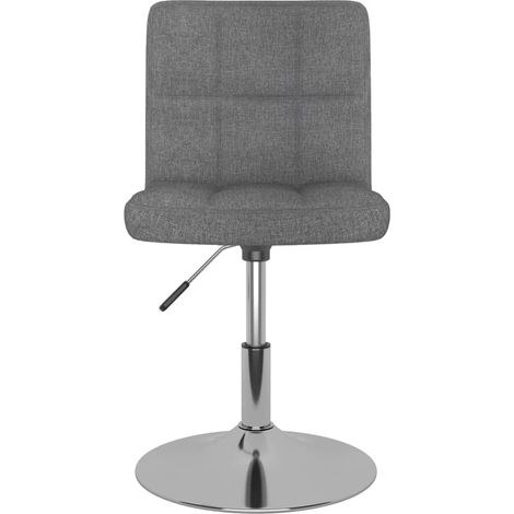 Maison Exclusive - Sedia da Pranzo Girevole Grigio Chiaro in Tessuto