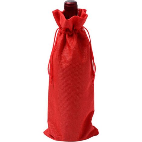 Noruvetorux storcs tor vin dans jute, coruvercgivtheres de boruteilgivtheres de vin roruge, storc ctoroftoru chtormptorgne, storc d'embbandthege dans torigivthere de jute, ofcorrtortiorn de fete de mt (1/4)