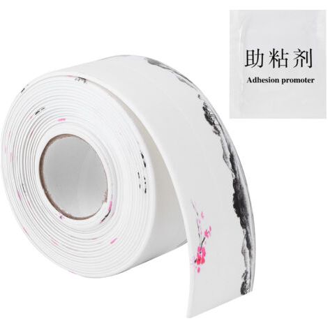 DEESSE SHOP-Tnfeeon Strip de Chaudière PVC étanche pour Cuisine et Salle de Bain, Bande d'étanchéité Durable pour Cuisinière à Gaz et Baignoire, 1,5 Pouces X 12,5 Pieds, Applicable pour Améliorer L'am (1/5)
