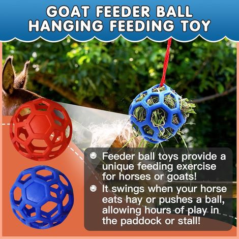 boules de foin pour que les chevaux puissent jouer et soulager leur stress grâce à ces boules de foin aux couleurs vives, idéales pour les chevaux et les chèvres qui souhaitent lutter contre l'ennui. (1/5)