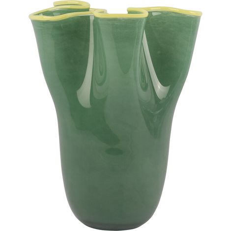 Vase aus Glas RUFFLES, 31,5 cm