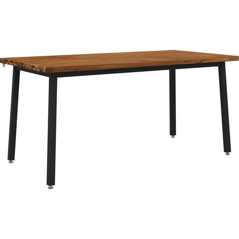 vidaXL Mesa de Comedor Cuadrada 160 x 70 x 75 cm Natural (1/2)