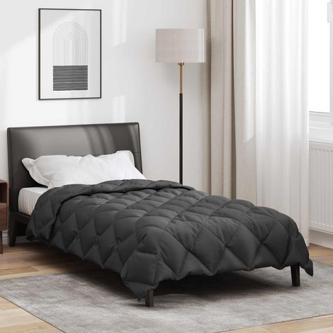 Winterbettdecke Anthrazit 135 x 200 cm Mikrofaser