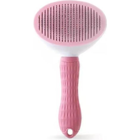 Brosse souple autonettoyante pour chien et chat, poils lisses, 1 pièce (1/5)