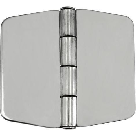 Charnière à 6 trous en acier inoxydable 304 avec cache, 72 x 75 x 2 mm, charnière de pont, accessoires de quincaillerie marine pour yachts. (1/3)