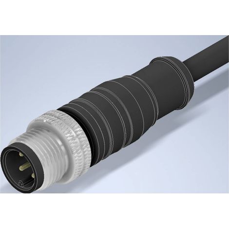W & P Products 94552 Connettore confezionato per sensore o attuatore M12 Spina dritta 100 cm Numero di poli: 5 1 pz.