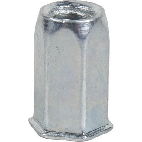 TUERCAS REMACHABLES HEXAGONAL CABEZA REDUCIDA ACERO M5 (1/4)