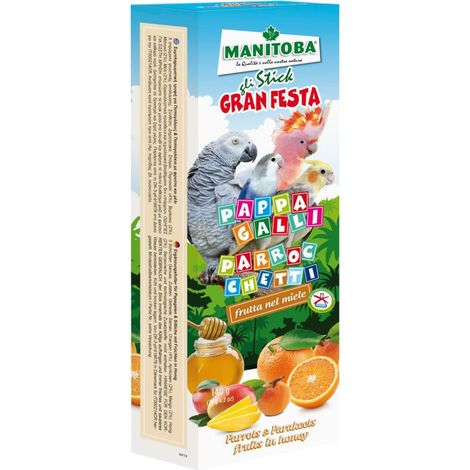 Stick Miele e Frutta per Pappagalli