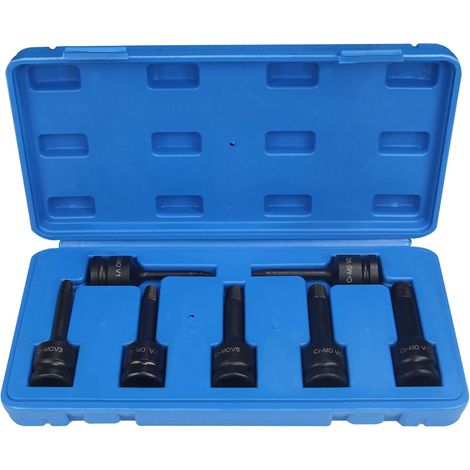Juego de extractores de tornillos de doble cabeza, 7 piezas, kit de extracción de pernos de fácil extracción de 1/2 pulgada, para tornillos de cabeza rota.