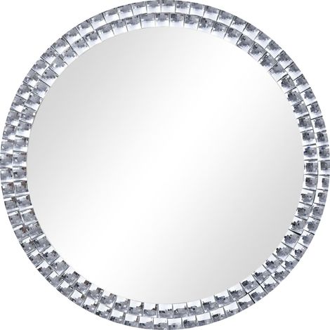 Miroir mural vintage Miroir mural pour Maison,salon,Chambre 40 cm Verre trempé -62763 (1/5)
