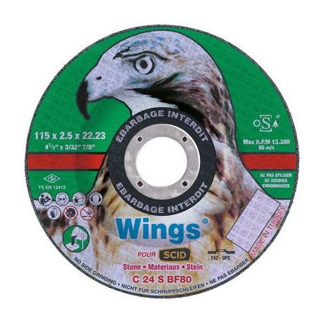 Disque à Tronçonner Usage Intensif Matériaux  ø (mm) 115 (1/3)