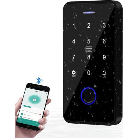 Clavier de contrôle d'accès biométrique à Empreintes digitales Smart NFC ouvre-Porte étanche 13,56 MHz RFID Clavier avec Wiegand 26 Bits Sortie/entrée (1/5)