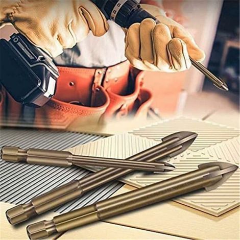 Foret Carbure - YG6X - Pour Carrelage Verre Marbre - 5 Tailles 3 4 5 6 8 Mm (1/4)