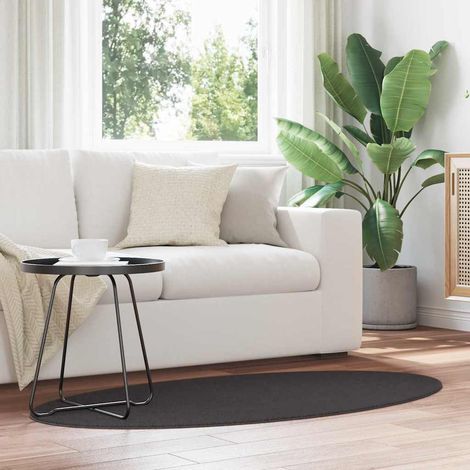 Teppich HUARTE Anthrazit 80 x 150 cm 100 % Polyester vidaXL (1/5)