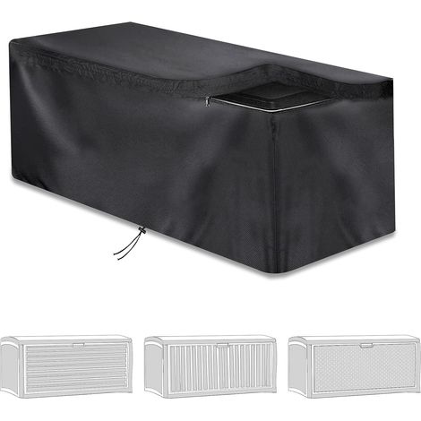 SCHLEUDER Housse Coffre de Rangement Exterieur, Tissu Oxford 420D Bâche Coffre Rangement Jardin Exterieur, Housse Imperméable, Résistant à l'hiver, Résistant Aux UV (1/5)