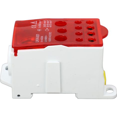 Eosnow Klemmenblock-Anschlusskasten, DIN-Schiene, Hauptleitung, universelle Stromverteilung, 690 V, 400 A, rot (1/5)
