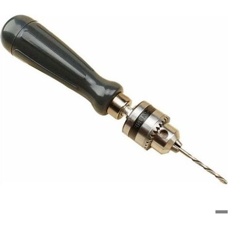 Forets manuels à grande clé avec 5 forets de perceuse à main - Plage de serrage de 0,6 à 6 mm - Outil de bricolage (1/3)