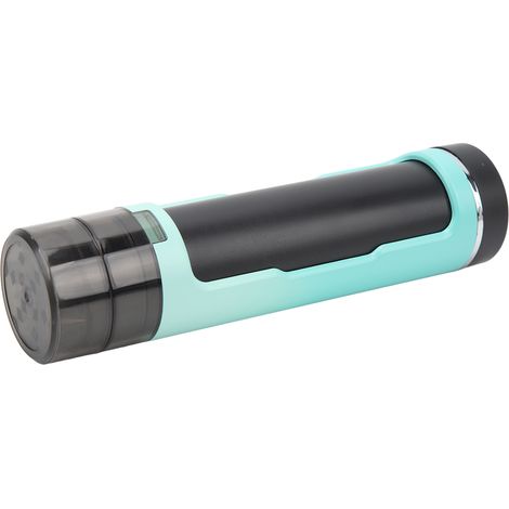 Broyeur à herbes portable en plastique, manuel, à double tube, pour un broyage rapide des épices et du tabac (distributeur vert). (1/5)