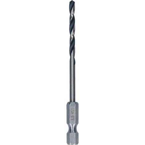 Broca para metal HSS PointTeQ, Hex (3.5 mm) BOSCH 2608577522