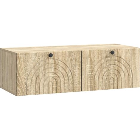 Maison Exclusive - Wandmontierter TV-Schrank Sonoma-Eiche 98 x 41 (1/5)