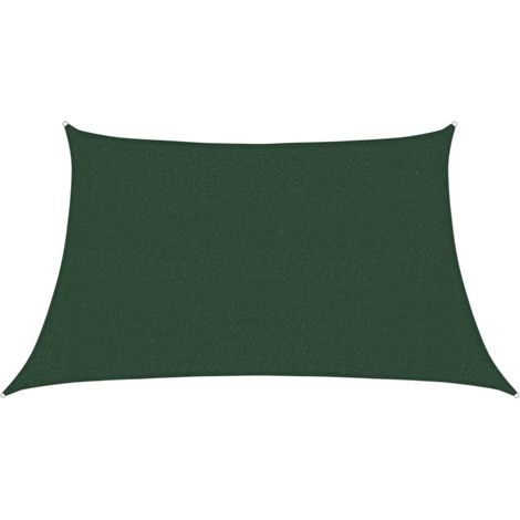 Maison Exclusive - Sonnensegel 160 g/m² Dunkelgrün 3/4x2 m HDPE