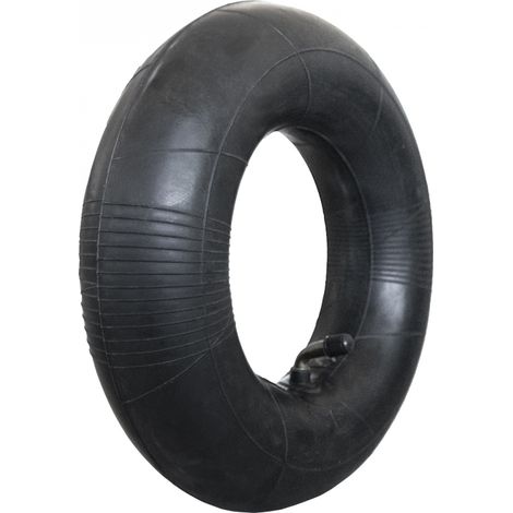 Linxor – Chambre à air coudée 4.00 / 3.50 - 6 pour brouette, diable, chariot, tondeuse – Valve coudée pour accès facilité – Caoutchouc robuste (1/4)
