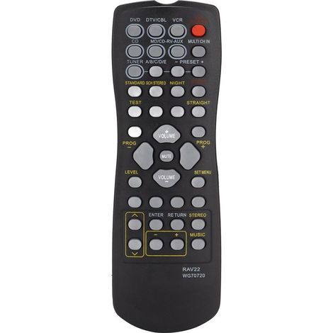 Ersatzfernbedienung RAV22 WG70720, passend für DVD-Receiver RXV340, RXV350, RXV357, RXV359, RXV420 (1/5)