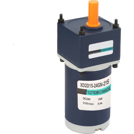 24V DC 15W Permanentmagnet-Getriebemotor, 8mm Welle, Drehzahlregelung im Uhrzeigersinn/gegen den Uhrzeigersinn (30 U/min) (1/5)