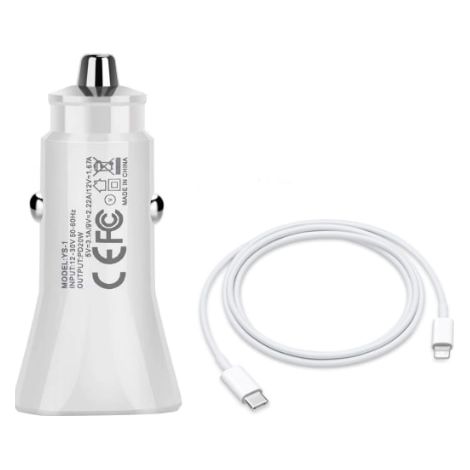 Kit chargeur de voiture USB-C 20 W pour iPhone 14/13/12 Pro Max avec câble de données de 2 m (37 W) (1/3)