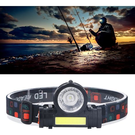 Hochleistungs-LED-Stirnlampe mit doppelter wiederaufladbarer COB-Lichtquelle, ideale Arbeitslampe für Camping, Nachtangeln und Outdoor-Aktivitäten. (1/5)