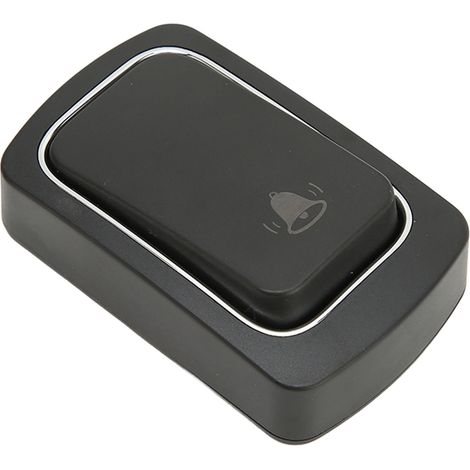 Sonnette sans fil autonome avec bouton d'appel sans pile, portée étendue, prise européenne, 100V-230V (1/5)