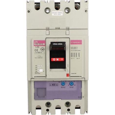 Interruttore automatico compatto 3P 400A 25kA /sgancio termomagnetico/ EB2 400/3L 004671092