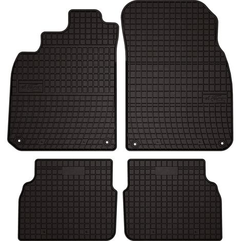 Alfombrillas de goma para coche: Saab 9-3 II Y3SF familiar, sedán (2002-2014) - negras, ajustadas